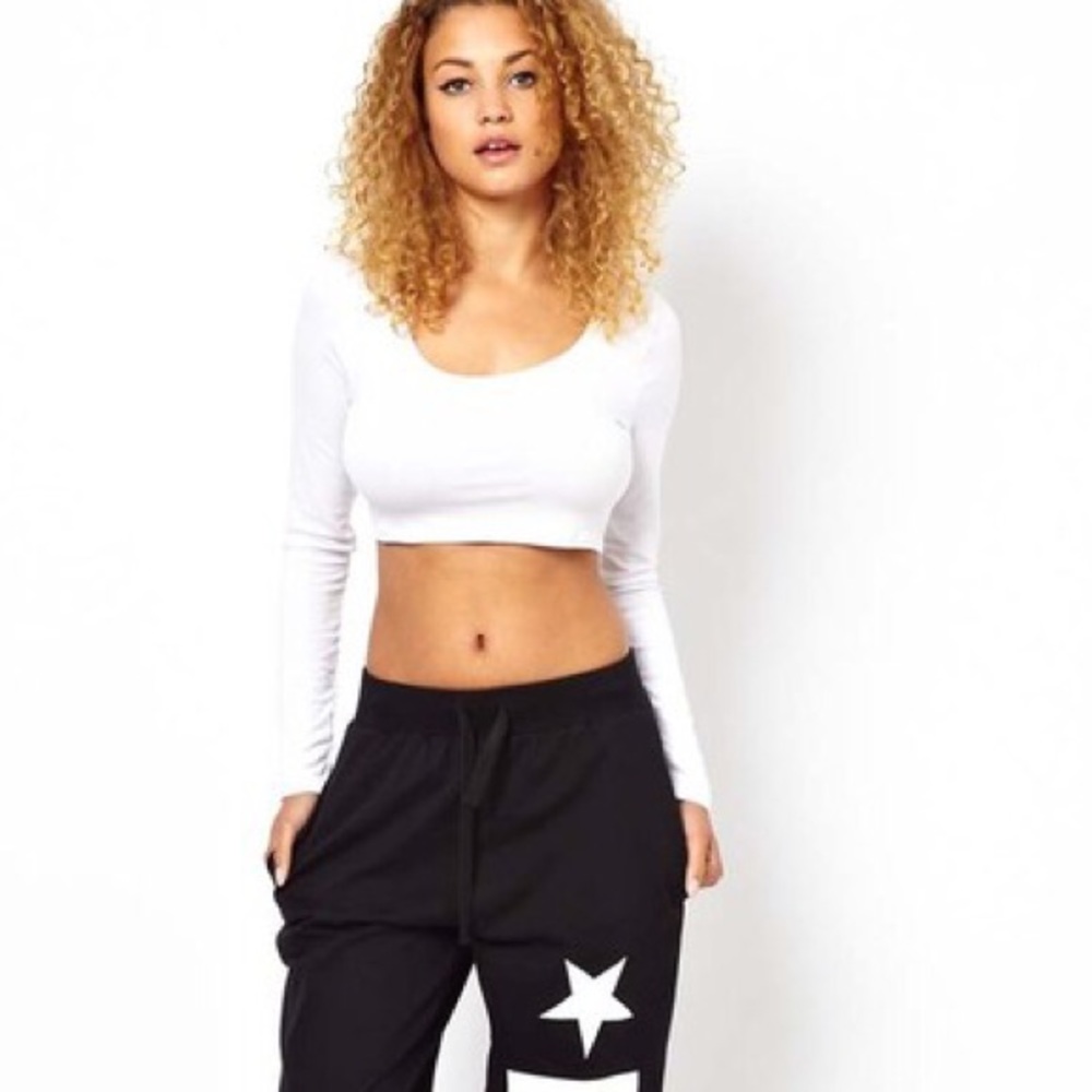 American Apparel Cropped Long Sleeve